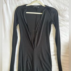 Lioness Black Long Sleeve Romper